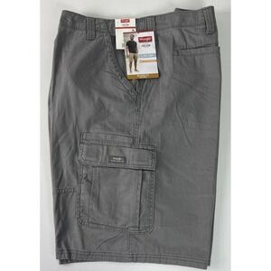 Wrangler Mens Shorts Size 46 Flex 5 Star Relaxed Fit Tech Pocket Cargo Grey D17